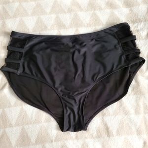 Swimsuit Bottoms, Black, Size 3X, Coral Tropics by Apollo Swim Brand